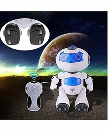 Fiddlerz Remote Control Robot with 3D Lights and Sounds - White