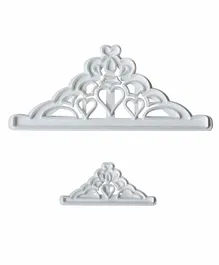 Syga Crown Shaped Fondant Cake Moulds Pack of 2 - White
