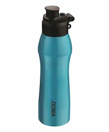Vinod Cookware Stainless Steel Hot & Cold Water Bottle Blue -  600 ML