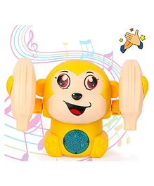 Fiddlerz Musical Toy Monkey with Lights and Music - Blue