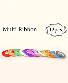Amfin Curling Ribbons Multicolour - Pack of 12 Rolls