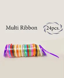 Amfin Curling Ribbons Multicolour - Pack of 24 Rolls