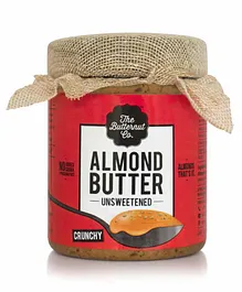 The Butternut Co. Unsweetened Almond Butter Crunchy - 200 gm