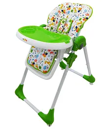 Asalvo Spain  14900 High Chair with Wheels Jungle Print - Green