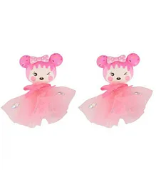 Yellow Bee Pack Of 1 Pair Of Doll Decor Hair Clip - Light Pink