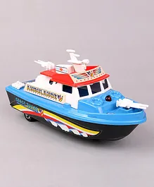 Shinsei Pull Back Patrol Toy Boat (Color May Vary)