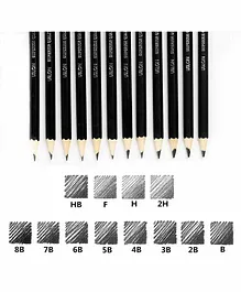 Syga Sketch and Drawing Pencils - Pack Of 12