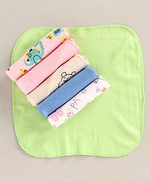 ZOE Wash Cloth 100% Cotton Set of 6 (Colour & Print May Vary)