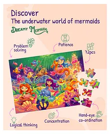 Palyqid Dreamy Mermaids Puzzle - 72 pieces