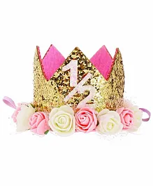 Party Propz Birthday Crown - Golden Pink 
