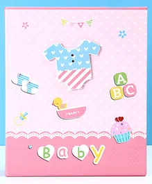 Baby Photo Album Cupcake Print - Pink