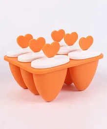 Ice Popsicle Moulds Orange Pack of 6 (Colour May Vary)