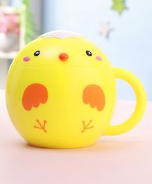 Mug with Lid & Handle Yellow - 150 ml