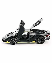 Yamama Diecast Pull Back Lamborghini Car with Sounds and Lights - Black