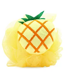 Babyhug Pineapple Sponge Bath Loofah - Yellow