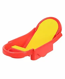 Maanit Foldable Plastic Bath Tub with Anti Slip Base - Red