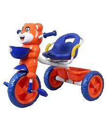 HLX-NMC Happy Tiger Tricycle with Lights & Music - Blue Orange