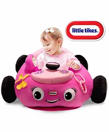 Little Tikes Soft Plush Car Shaped Sofa with Horn - Pink
