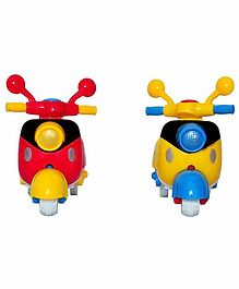 Toyshine Push and Go Toy Scooters Pack of 2 - Multicolour 