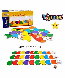 Toyshine Wooden Color Chain Sorting Snail Toy Multicolor - 32 Pieces