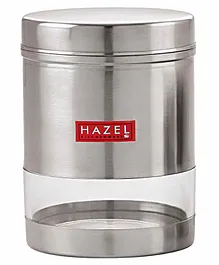 Hazel Transparent Stainless Steel & Plastic Snack Container - 950 ml