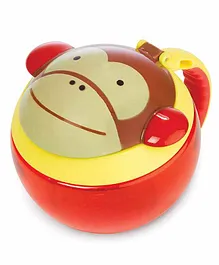 Skip Hop Monkey Design Snack Container - Red