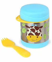 Skip Hop Stainless Steel Insulated Lunch Box Cow Print - Blue