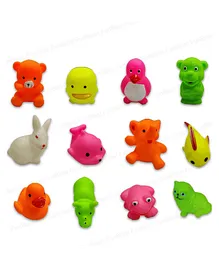 FunBlast Animal Shaped Bath Toys Pack of 14 - Multicolor