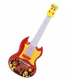 Toyshine Musical Guitar with Lights - Red