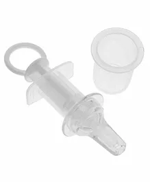 Safe-O-Kid BPA Free Silicone Liquid Medicine Feeder with Box - White