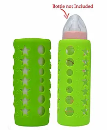 Safe-O-Kid Silicone Insulated Feeding Bottle Cover Green - Fits to 250 ml Bottle