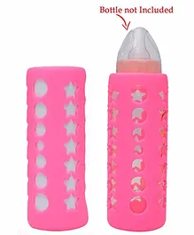 Safe-O-Kid Silicone Insulated Feeding Bottle Cover Pink - Fits to 250 ml Bottle