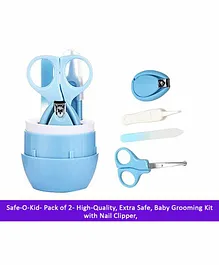Safe-O-Kid Baby Grooming Kit Blue - Pack of 2