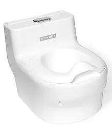 Skiphop Potty Seat with Removable Wipe Case - White