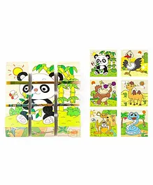 FunBlast Wooden Block Animal Theme Puzzle - 9 Pieces