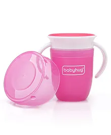 Babyhug 360° Spill Proof Training Sipper Cup Pink - 240 ml