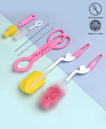 Bottle Cleaning Set Pack of 7 - Pink White