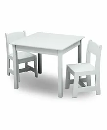 Delta Children MySize Table & Chair Set - White