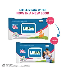 Little's Soft Cleansing Baby Wipes with Lid Pack - 80 Pieces