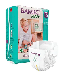 Bambo Nature Extra Large Size Tape Diapers with Wetness Indicator - 22 Pieces