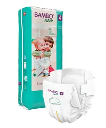 Bambo Nature Large Size Tape Diapers with Wetness Indicator - 48 Pieces
