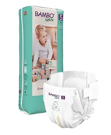 Bambo Nature Tape Diapers with Wetness Indicator Extra  Large Size - 44 Pieces 