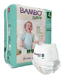 Bambo Nature Pant Diapers with Wetness Indicator Large Size - 20 Pieces