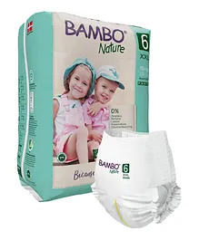 Bambo Nature Pant Diapers with Wetness Indicator XX Large Size - 18 Pieces 