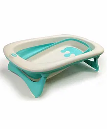 LuvLap Baby Bath Tub with Anti Slip Base - Green