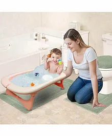 LuvLap Baby Bath Tub with Anti Slip Base - Pink