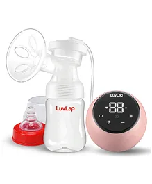 LuvLap Adore Electric Breast Pump with 2 Phase Pumping Rechargeable Battery - White