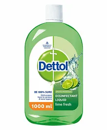 Dettol Liquid Disinfectant for Floor Cleaner Surface Disinfection Personal Hygiene Lime Fresh - 1000 ml