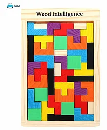 FunBlast Wooden Tetris Puzzle Multicolour - 40 Pieces 