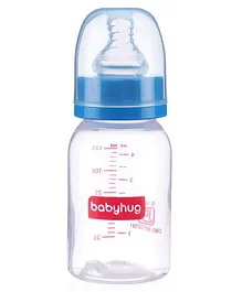 Babyhug Narrow Neck Feeding Bottle Blue - 125 ml